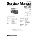 Panasonic RX-M50 Service Manual