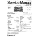 sa-ak25p, sa-ak25pc service manual