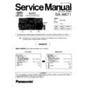 Panasonic SA-AK71P Service Manual