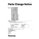 Panasonic SA-AKX58GN, SA-AKX58PH, SA-AKX58PN, SA-AKX78PH, SA-AKX78PN, SA-AKX78PR, SA-MAX170PH, SA-MAX370GS, SA-MAX370PU, SA-MAX770GS, SA-MAX770PU Service Manual Parts change notice