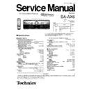 sa-ax6gc, sa-ax6gn, sa-ax6gk service manual