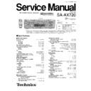 Panasonic SA-AX720GC, SA-AX720GN Service Manual