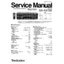 sa-ax720p, sa-ax720pc service manual