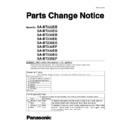 Panasonic SA-BT222EB, SA-BT222EG, SA-BT230EB, SA-BT230EE, SA-BT230EG, SA-BT230EP, SA-BT330EB, SA-BT330EG, SA-BT330EP, SC-BT230EE Service Manual Parts change notice
