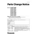 Panasonic SA-BT735EB, SA-BT735EE, SA-BT735EG, SA-BT735EP, SA-BT735GA, SA-BT735GS, SA-BT735PH, SA-BT735PR, SC-BT735EE Service Manual Parts change notice