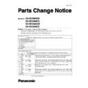 sa-bx500eb, sa-bx500eg, sa-bx500gn, sa-bx500ee service manual parts change notice