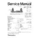 Panasonic SA-DV150 Service Manual