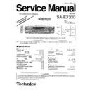 Panasonic SA-EX320GC, SA-EX320GN Service Manual Simplified