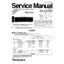 Panasonic SA-EX400P, SA-EX400PC Service Manual Simplified