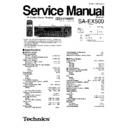 Panasonic SA-EX500EEBEG Service Manual