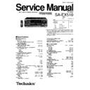 Panasonic SA-EX510EEBEG Service Manual