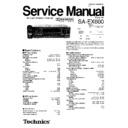 sa-ex600p, sa-ex600pc service manual