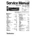 Panasonic SA-EX700GC, SA-EX700GN Service Manual