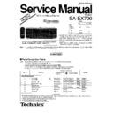 Panasonic SA-EX700P, SA-EX700PC Service Manual