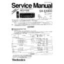 Panasonic SA-EX800P Service Manual Simplified