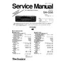 Panasonic SA-G56PP Service Manual Changes