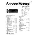 Panasonic SA-GX170 Service Manual
