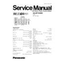 Panasonic SA-HT335EE Service Manual