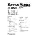 Panasonic SA-HT845EE Service Manual