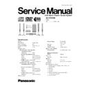 Panasonic SA-HT885EE Service Manual