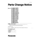 Panasonic SA-MAX100PH, SA-MAX150PH, SA-MAX170PH, SA-MAX200GS, SA-MAX200GSX, SA-MAX200PH, SA-MAX250PH, SA-MAX370EB, SA-MAX370GS, SA-MAX370PU, SA-MAX650P, SA-MAX670P, SA-MAX670PC Service Manual Parts change notice