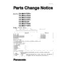 Panasonic SA-MAX170PH, SA-MAX370EB, SA-MAX370GS, SA-MAX370PU, SA-MAX670P, SA-MAX770GS, SA-MAX770PU Service Manual Parts change notice