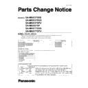 Panasonic SA-MAX370EB, SA-MAX370GS, SA-MAX370PU, SA-MAX670P, SA-MAX770GS, SA-MAX770PU (serv.man2) Service Manual Parts change notice