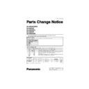 Panasonic SA-NS55DBEB, SA-NS55E, SA-NS55EG, SA-NS55P, SA-NS55GN Service Manual Parts change notice