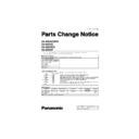 Panasonic SA-NS55DBEB, SA-NS55E, SA-NS55EG, SA-NS55P Service Manual Parts change notice