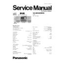 Panasonic SA-NS55DBEB Service Manual