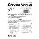 Panasonic SA-PM38DBEB, SA-PM38EG, SA-PM38EF, SA-PM38EB, SA-PM38EP Service Manual Supplement