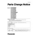 Panasonic SA-PM38EG, SA-PM38EF, SA-PM38EB, SA-PM38EP, SA-PM38DBEB, SA-PM38GN, SA-PM38PP, SA-PM38GA, SA-PM38GT, SA-PM48EG Service Manual Parts change notice