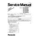 Panasonic SA-PM38EG, SA-PM38EF, SA-PM38EB, SA-PM38EP, SA-PM48EG Service Manual Supplement