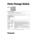 Panasonic SA-PM38EG, SA-PM38EF, SA-PM38EB, SA-PM38EP Service Manual Parts change notice
