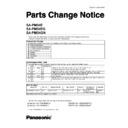 Panasonic SA-PM54E, SA-PM54EG, SA-PM54GN Service Manual Parts change notice