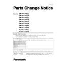 Panasonic SA-PT170EE, SA-PT170GA, SA-PT170GC, SA-PT170GS, SA-PT170GJ, SA-PT170GN, SA-PT170PH, SA-PT170PR, SC-PT175EE, SC-PT175GS Service Manual Parts change notice