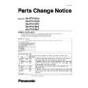 Panasonic SA-PT470GA, SA-PT470GN, SA-PT470PU, SA-PT475EE, SA-PT475EP Service Manual Parts change notice