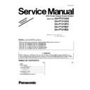 Panasonic SA-PT470GN, SA-PT470GA, SA-PT470PU, SA-PT475EP, SA-PT475EE, SC-PT475EE Service Manual Supplement