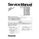Panasonic SA-PT480GA, SA-PT480GW, SA-PT580EE, SA-PT880EE, SA-PT980GA, SA-PT980GS, SA-PT980GW, SC-PT580EE, SC-PT880EE Service Manual Supplement
