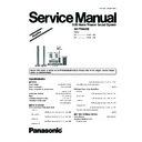 Panasonic SA-PT560EE, SC-PT560EE, SC-PT560EE Service Manual Simplified