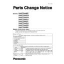 Panasonic SA-PT580EE, SA-PT880EE, SC-PT580EE, SC-PT880EE Service Manual Parts change notice
