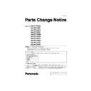 Panasonic SA-PT70EB, SA-PT70EE, SA-PT70EG, SA-PT70EP, SA-PT70GN, SA-PT75GA, SA-PT75GJ, SA-PT75GS, SA-PT75PH, SA-PT75PR, SC-PT70EE Service Manual Parts change notice