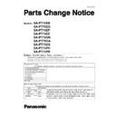 Panasonic SA-PT70EB, SA-PT70EG, SA-PT70EP, SA-PT70EE, SA-PT70GN, SA-PT75GA, SA-PT75GS, SA-PT75PH, SA-PT75PR, SC-PT70EE Service Manual Parts change notice