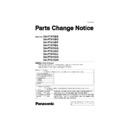Panasonic SA-PT870EB, SA-PT870EG, SA-PT870EP, SA-PT870EE, SA-PT870GA, SA-PT870GC, SA-PT870GJ, SA-PT870GS, SA-PT870GN Service Manual Parts change notice