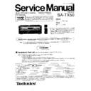 sa-tx50gk service manual
