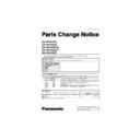 Panasonic SA-VK470GC, SA-VK470GS, SA-VK470GCS, SA-VK470GCT, SA-VK470EE Service Manual Parts change notice
