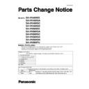 Panasonic SA-VK480EE, SA-VK480GA, SA-VK480GC, SA-VK480GS, SA-VK680EE, SA-VK680GA, SA-VK680GC, SA-VK680GS, SA-VK680GN, SA-VK680PU, SC-VK480EE, SC-VK680EE Service Manual Parts change notice
