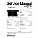 Panasonic SB-AK20 Service Manual