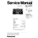 sb-ak25p, sb-ak25gc service manual