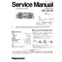 Panasonic SB-AK45P Service Manual